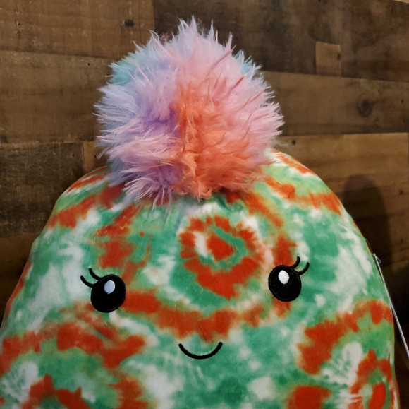 Squishmallows Winifred the Tie-Dye Chameleon 14" Plush 2021 Kellytoy NWT Rare! - Picture 2 of 9